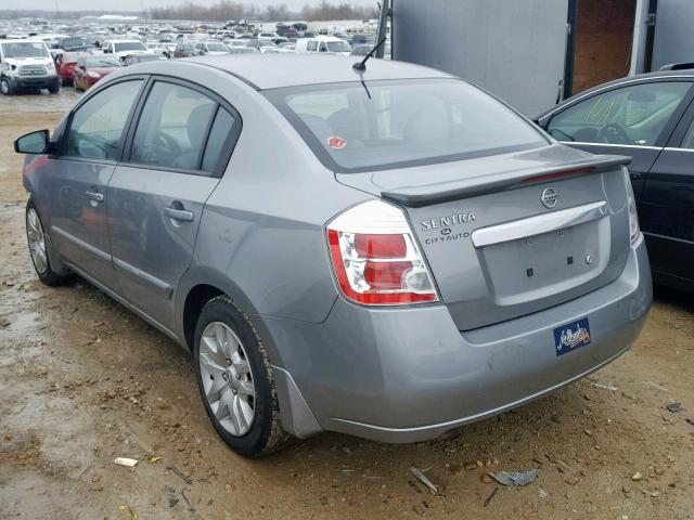 3N1AB6AP7CL766184 - 2012 NISSAN SENTRA 2.0 GRAY photo 3