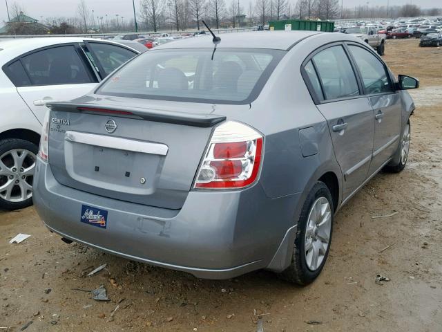 3N1AB6AP7CL766184 - 2012 NISSAN SENTRA 2.0 GRAY photo 4