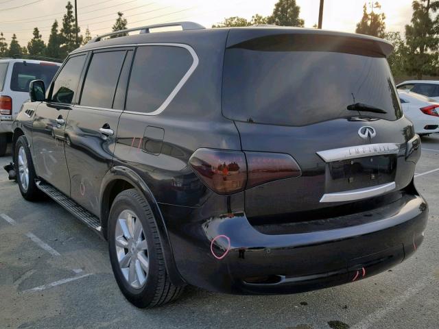 JN8AZ2NE1B9000442 - 2011 INFINITI QX56 BLACK photo 3