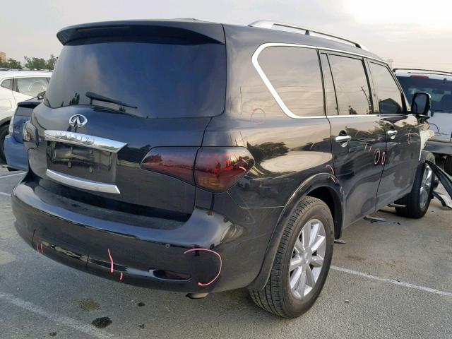 JN8AZ2NE1B9000442 - 2011 INFINITI QX56 BLACK photo 4