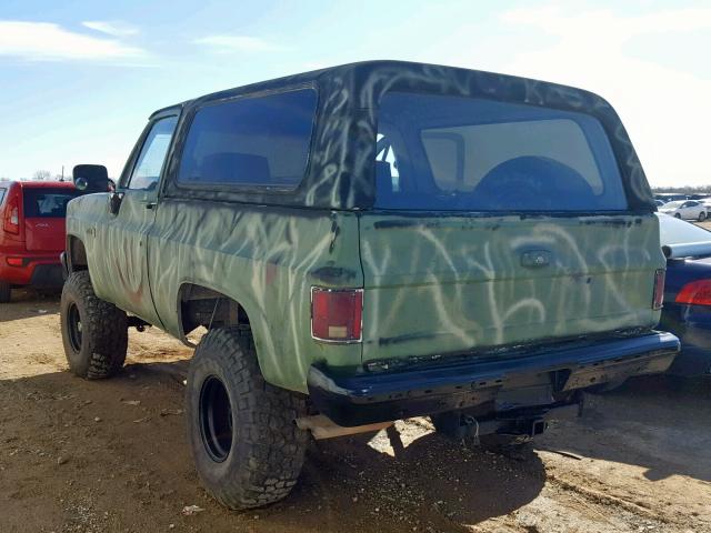 1G5EK18H1EF522521 - 1984 GMC JIMMY K150 GREEN photo 3