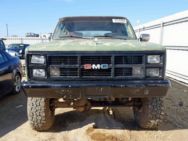 1G5EK18H1EF522521 - 1984 GMC JIMMY K150 GREEN photo 9