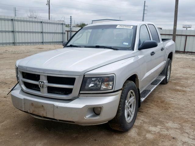 1D7HE38K08S596955 - 2008 DODGE DAKOTA SXT SILVER photo 2