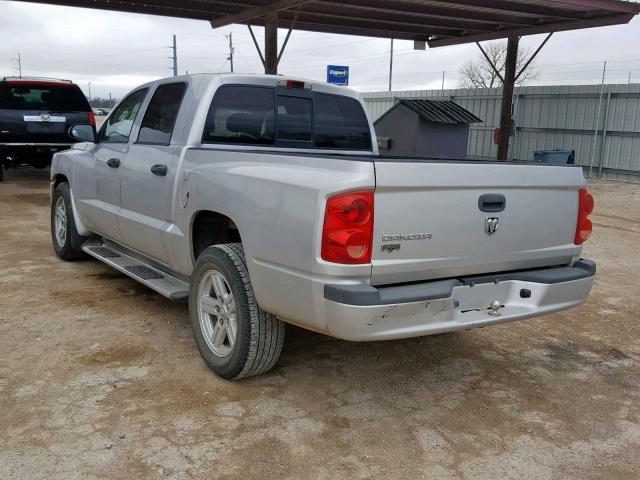 1D7HE38K08S596955 - 2008 DODGE DAKOTA SXT SILVER photo 3