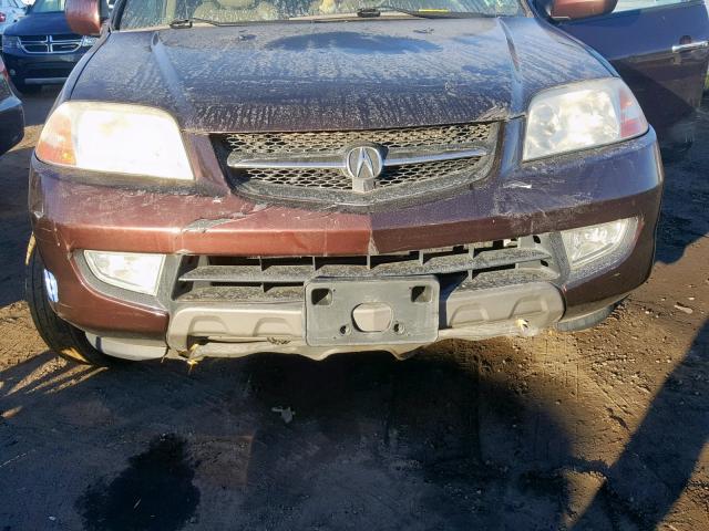 2HNYD18652H503537 - 2002 ACURA MDX TOURIN MAROON photo 7