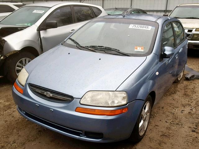 KL1TG56666B564242 - 2006 CHEVROLET AVEO LT BLUE photo 2