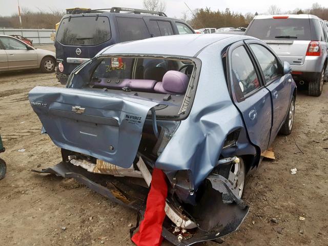 KL1TG56666B564242 - 2006 CHEVROLET AVEO LT BLUE photo 4