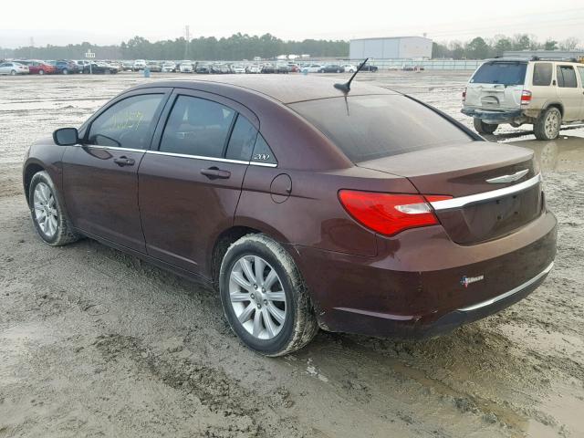 1C3CCBBB3DN543631 - 2013 CHRYSLER 200 TOURIN MAROON photo 3