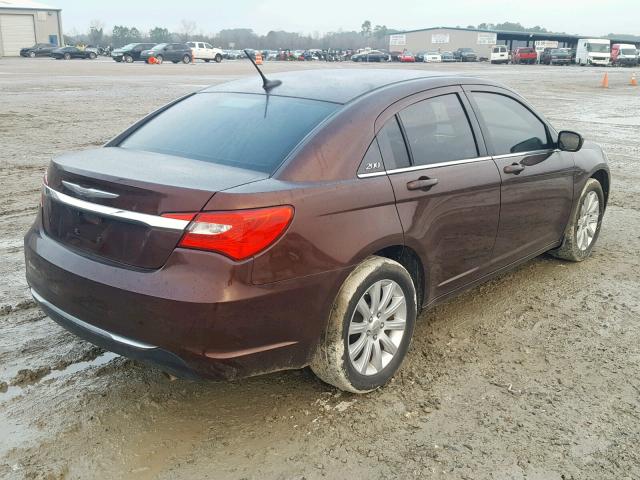 1C3CCBBB3DN543631 - 2013 CHRYSLER 200 TOURIN MAROON photo 4