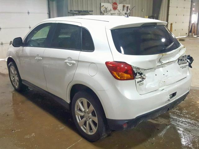 4A4AR3AU8FE043051 - 2015 MITSUBISHI OUTLANDER WHITE photo 3