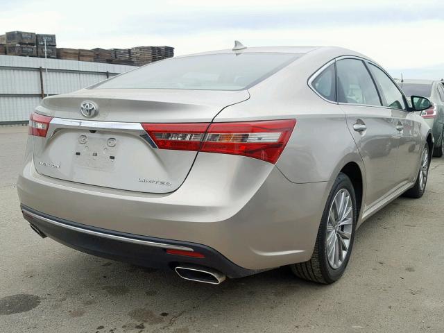 4T1BK1EB2HU243683 - 2017 TOYOTA AVALON XLE GOLD photo 4