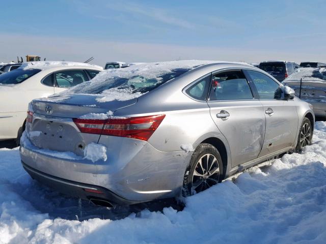 4T1BK1EB7JU285823 - 2018 TOYOTA AVALON XLE SILVER photo 4