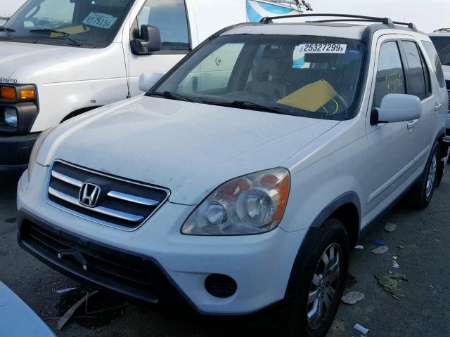 JHLRD78936C007638 - 2006 HONDA CR-V SE WHITE photo 2