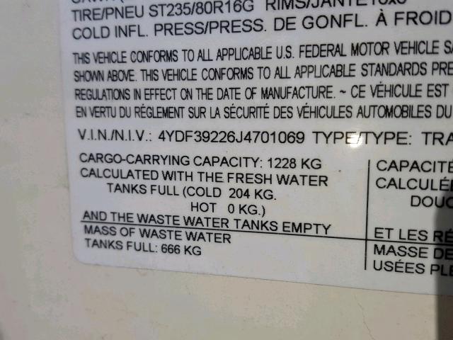 4YDF39226J4701069 - 2018 KEYSTONE MONTANA WHITE photo 10