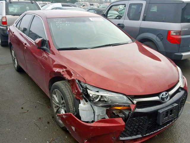 4T1BF1FK0HU726608 - 2017 TOYOTA CAMRY LE RED photo 1