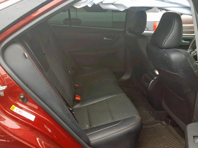 4T1BF1FK0HU726608 - 2017 TOYOTA CAMRY LE RED photo 6