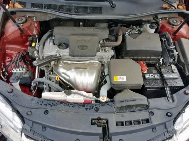 4T1BF1FK0HU726608 - 2017 TOYOTA CAMRY LE RED photo 7