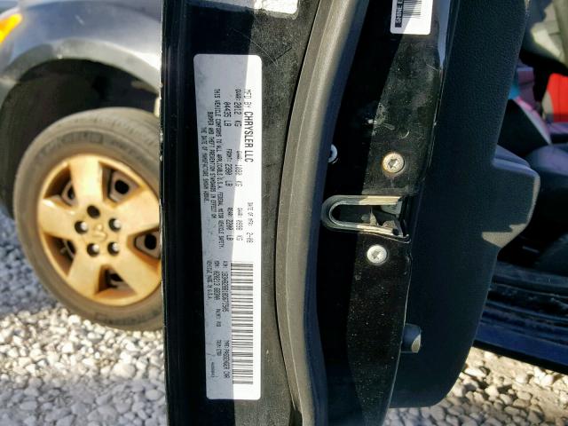 1B3HB28B18D671505 - 2008 DODGE CALIBER BLACK photo 10