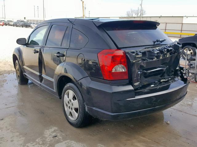 1B3HB28B18D671505 - 2008 DODGE CALIBER BLACK photo 3