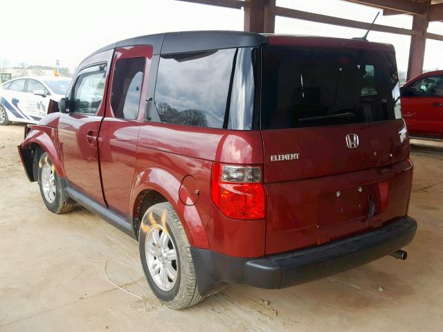 5J6YH18738L002381 - 2008 HONDA ELEMENT EX MAROON photo 3