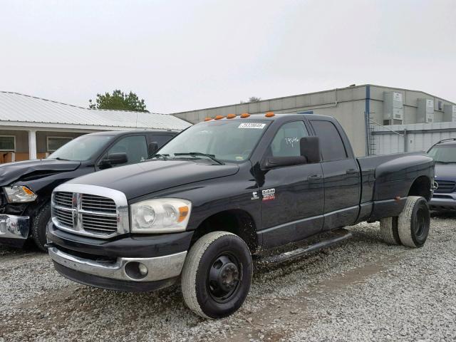 3D7MX48L49G551582 - 2009 DODGE RAM 3500 BLACK photo 2