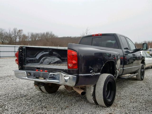 3D7MX48L49G551582 - 2009 DODGE RAM 3500 BLACK photo 4