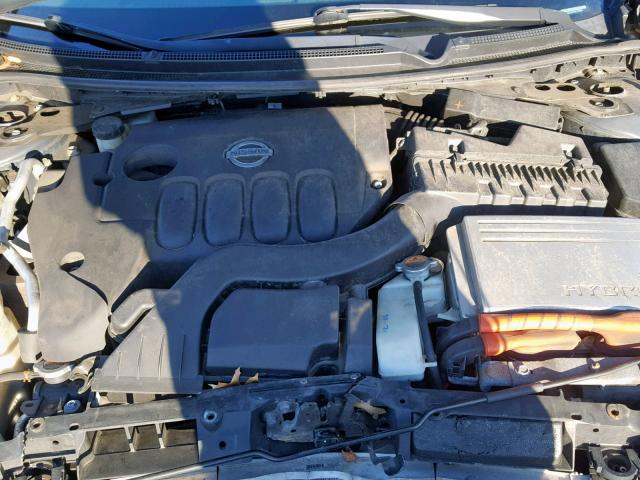 1N4CL2AP4AC150291 - 2010 NISSAN ALTIMA HYB GRAY photo 7