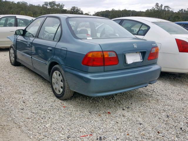 2HGEJ6619YH557049 - 2000 HONDA CIVIC BASE Mavi foto 3