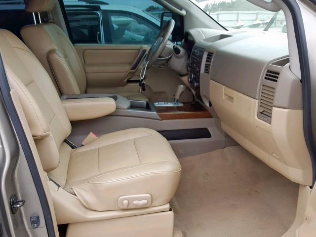 1N6BA07D88N328809 - 2008 NISSAN TITAN XE TAN photo 5