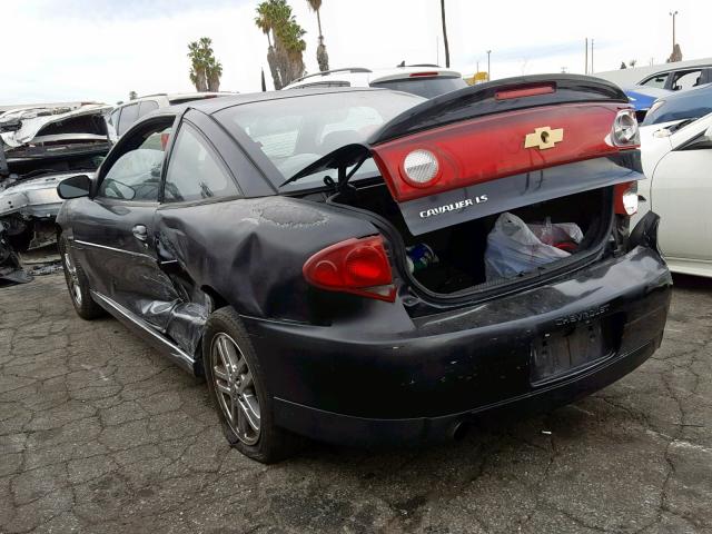 1G1JH12F557169071 - 2005 CHEVROLET CAVALIER L BLACK photo 3