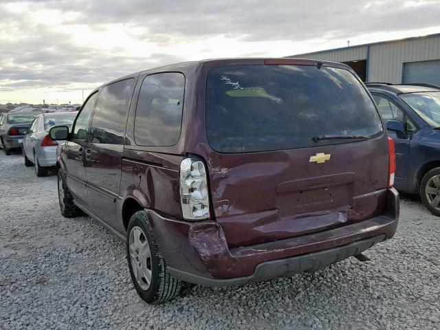 1GNDV23L06D137680 - 2006 CHEVROLET UPLANDER L 勃艮第红 照片 3