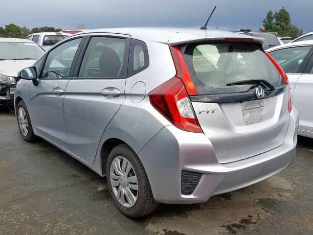 JHMGK5H53GX009524 - 2016 HONDA FIT LX SILVER photo 3