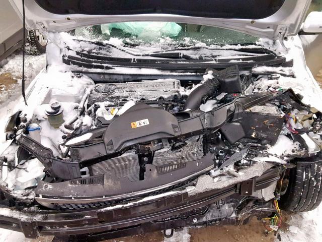 KNAFU4A23D5698891 - 2013 KIA FORTE EX SILVER photo 7