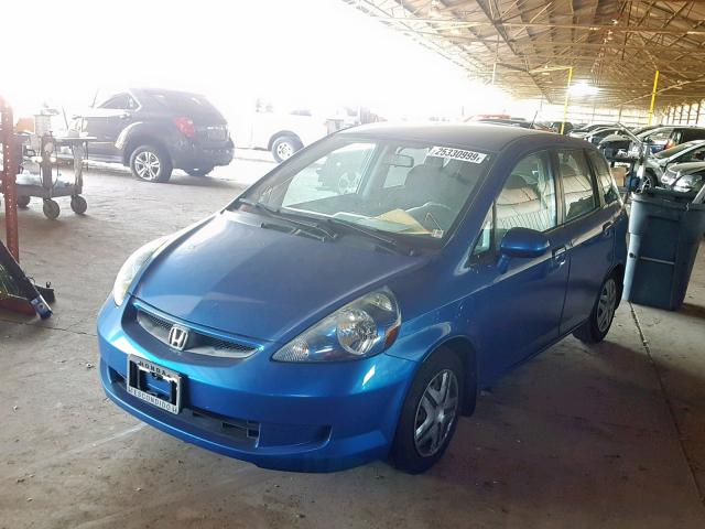 JHMGD38448S059885 - 2008 HONDA FIT BLUE photo 2