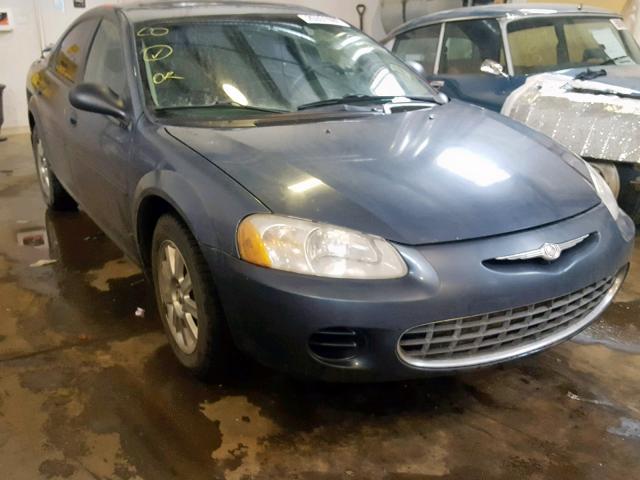 1C3EL46RX3N548139 - 2003 CHRYSLER SEBRING LX BLUE photo 1