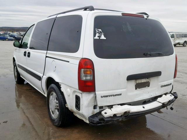 1GNDX03E72D175899 - 2002 CHEVROLET VENTURE WHITE photo 3