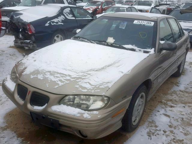 1G2NE52MXVC722882 - 1997 PONTIAC GRAND AM S TAN photo 2