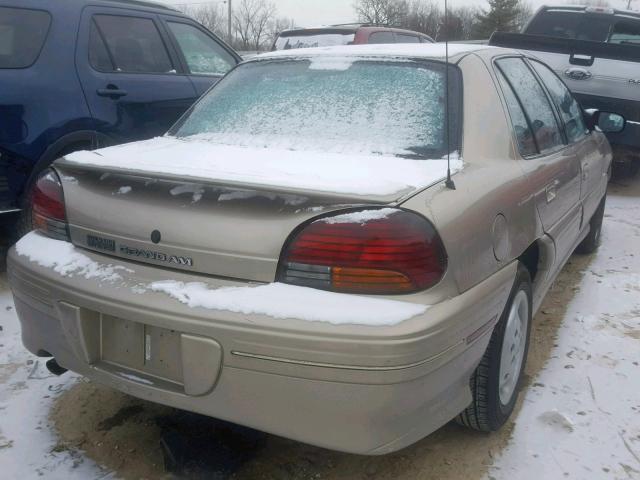 1G2NE52MXVC722882 - 1997 PONTIAC GRAND AM S TAN photo 4