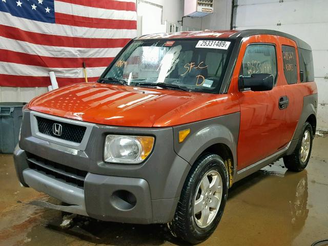 5J6YH18604L015798 - 2004 HONDA ELEMENT EX ORANGE photo 2