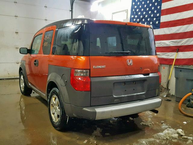 5J6YH18604L015798 - 2004 HONDA ELEMENT EX ORANGE photo 3