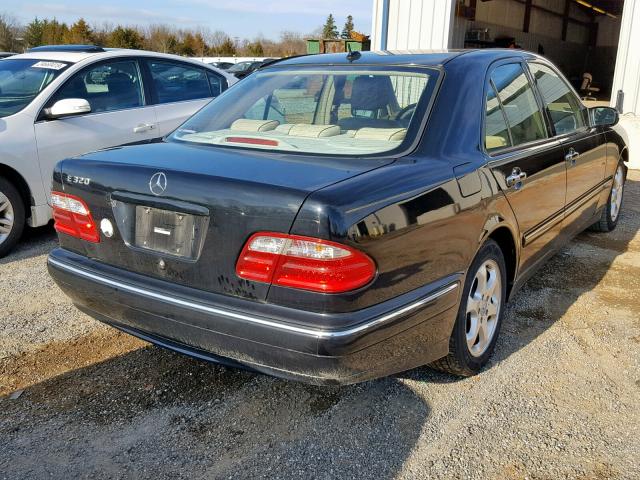 WDBJF65J82B492774 - 2002 MERCEDES-BENZ E 320 BLACK photo 4