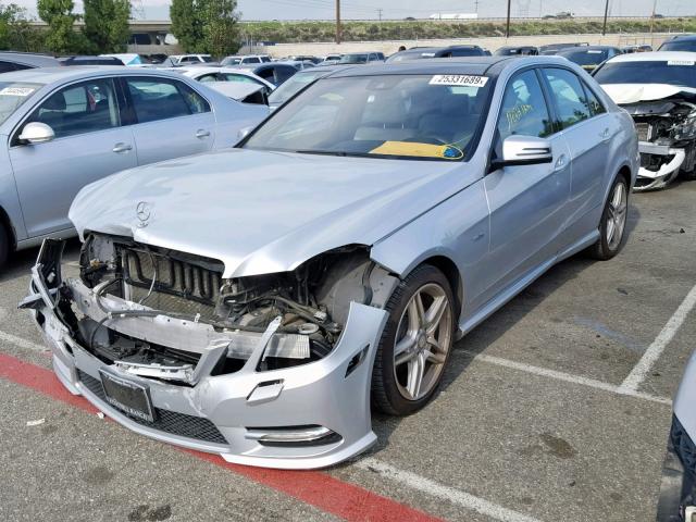 WDDHF5KB7CA598802 - 2012 MERCEDES-BENZ E 350 SILVER photo 2