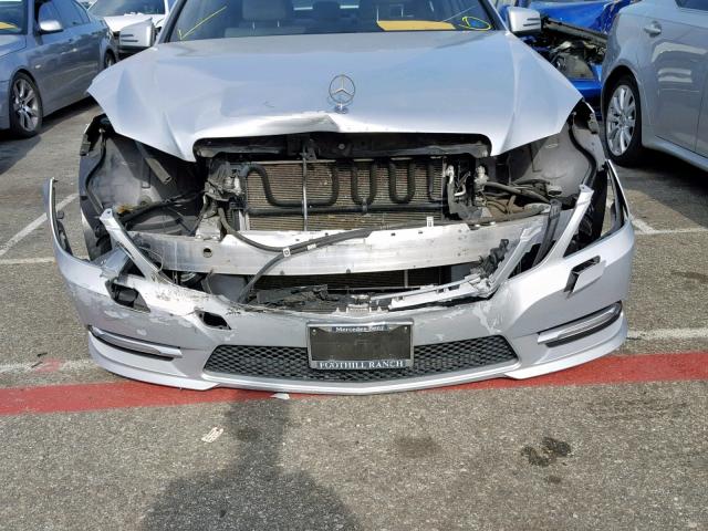 WDDHF5KB7CA598802 - 2012 MERCEDES-BENZ E 350 SILVER photo 9