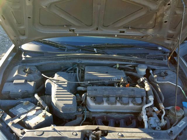 2HGES163X4H918820 - 2004 HONDA CIVIC DX V GRAY photo 7