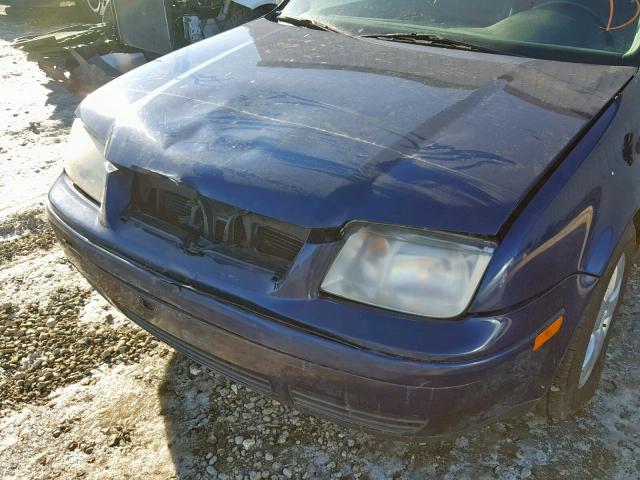 WVWSR61J55W029166 - 2005 VOLKSWAGEN JETTA GLS BLUE photo 9