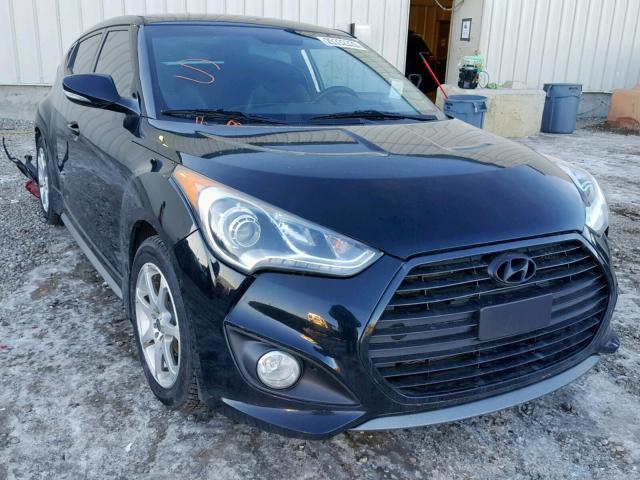 KMHTC6AE6DU150304 - 2013 HYUNDAI VELOSTER T BLACK photo 1