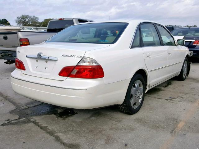 4T1BF28B93U309497 - 2003 TOYOTA AVALON XL WHITE photo 4