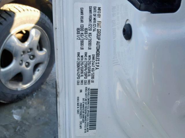 ZFBERFAT2F6962171 - 2015 RAM PROMASTER 白色 照片 10