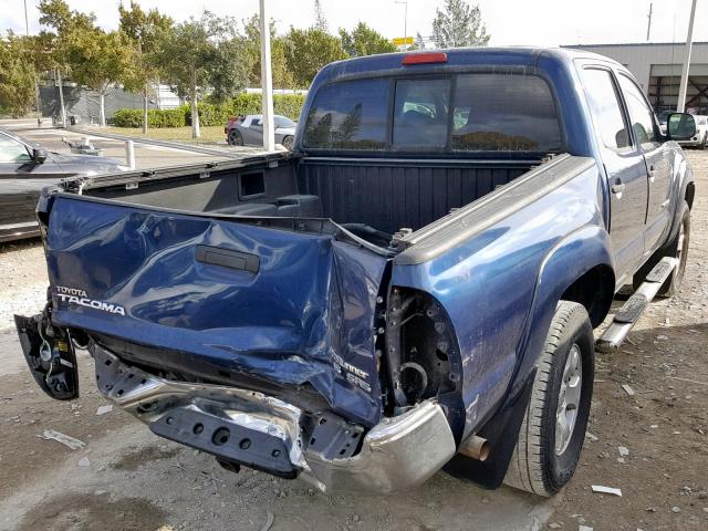 3TMJU62N37M046546 - 2007 TOYOTA TACOMA DOU BLUE photo 4