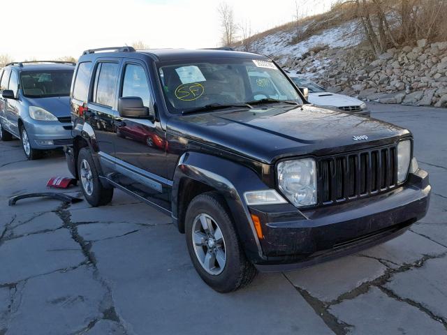 1J8GP28K58W227133 - 2008 JEEP LIBERTY SP BLACK photo 1